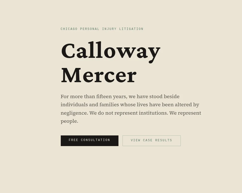 Law Firm Design — website project screenshot