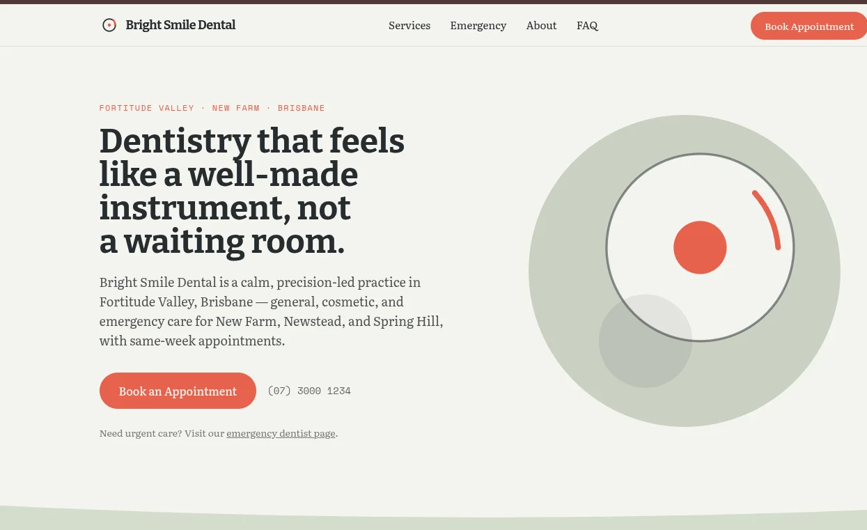 DENTAL CLINIC DEMO — website project screenshot